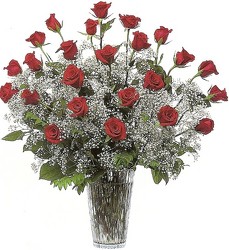 24 Plus Red Rose Vase Arrangement from Joseph Genuardi Florist in Norristown, PA