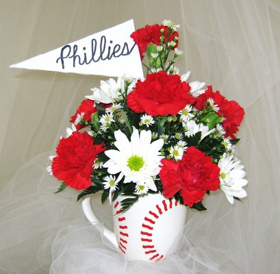 Philadelphia Phillies MLB Flower Pattern Summer Custom Nam And